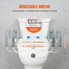 Uimoso 5″ Toilet Seat, Supports 350 lbs, Fits Round and Elongated Toilets