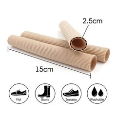 Elastic Fiber Gel Toe Protectors Non slip Silicone Toe Tubes for Foot Comfort