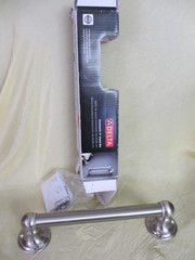 300 – lb 9″ hand grab bar DELTA satin nickel finish bath shower towel washcloth