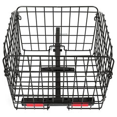 Folding Rear Basket Accessory For Mobility Scooters Power Chairs w/Hitch Receive