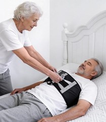 Transfer Sling Gait Belt Padded Handles Non-Slip 330lb Patient Lift Assist