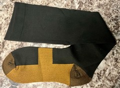 5 Pairs Mens/LadiesKnee High copper compression Socks, 15-20 mmhg, size L/XL.