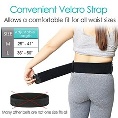 Breathable Peritoneal Dialysis Belt with Mesh Pouch PD Medium (Pack of 1) Black