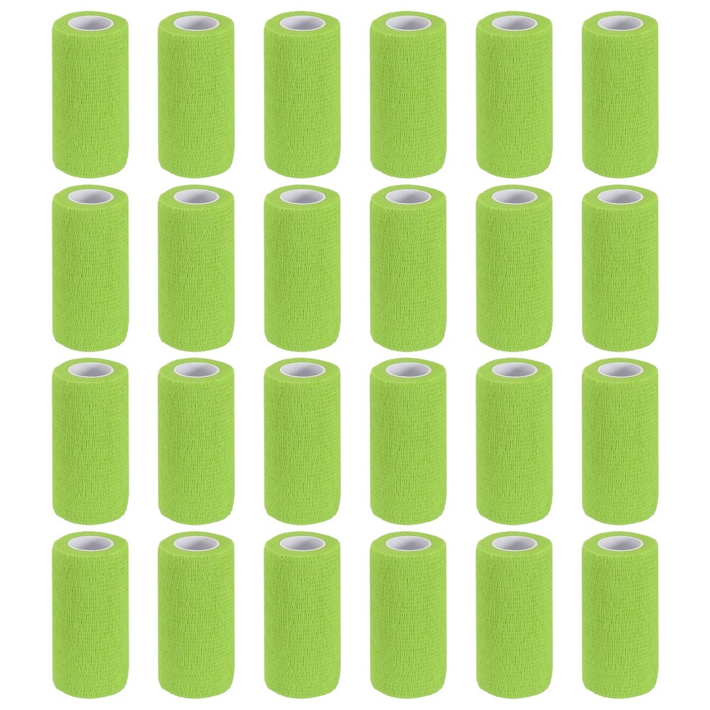 Self Adhesive Bandage Wrap 177″ x 4″, 24 Pcs Wrap Tape, Light Green