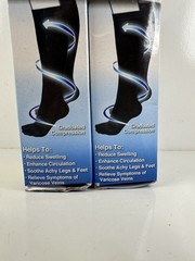 Miracle Socks Anti-Fatigue Compression Socks Unisex L/XL Black – 2 pack