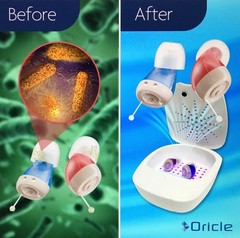ORICLE UV Hearing Aid Dryer+Sanitizer Station Removes Moisture From Hearing Aids
