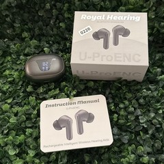 Royal Hearing Bluetooth Hearing Aids Black U-PRO ENC Hearing Enhancement Earbuds