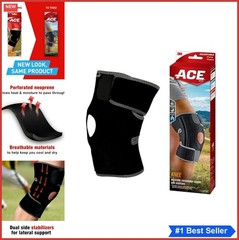 Adjustable Knee Brace with Side Stabilizers Compression Support One Size Fits