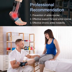 Ankle Brace Support Stabilizer Foot Guard Sprain Pain Relief Drop Foot Strap