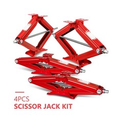 DNA MOTORING 4-Pack 5000lbs RV Trailer Stabilizer Leveling Scissor Jacks with…