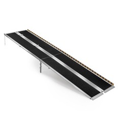 Uimoso 10FT Portable Aluminum Folding Ramp for Wheelchairs, Non-Slip 800lbs Load