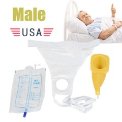 US Portable Urine Leg Bag Collector Pee Catheter male Wearable men Urinal 1000ml