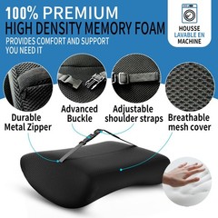 assountgh Seat Cushion &Office Chair Cushion,Lumbar Support Pillow for Office…