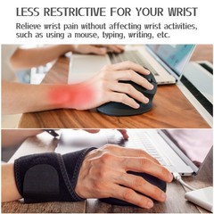 2 Pack Wrist Braces – Wrist Wraps for Carpal Tunnel, Arthritis, and Tendiniti…