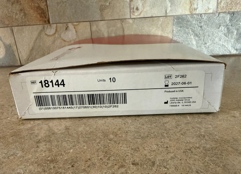 8 Hollister 18144 New Image 2 pc Drainable Pouch W/ Clamp
