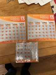 Batteries for Hearing Aid Size 13 (40 Count) per pack. 2 Packs.