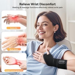 Yabuu Cordless Wrist Hand Heating Pad Massage for Carpal Tunnel With 3000mAh …