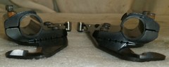 SET OF WHEELCHAIR BACK SUPPORT BRACKET GOOD AS PICTURE