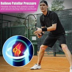 Rose Red Silicone Patella Bands for Knee Pain Relief – Comfortable & Adjustable