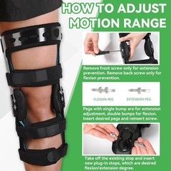 Orthomen Functional ACL Knee Brace for MCL PCL Meniscus Ligament Sports Injuries