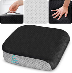 Large Memory Foam Seat Cushion 19×17 Ergonomic Office Chair Car Cushion