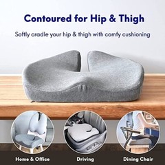 Cushion Lab Patented Pressure Relief Seat Cushion for Long Sitting Hours Memory