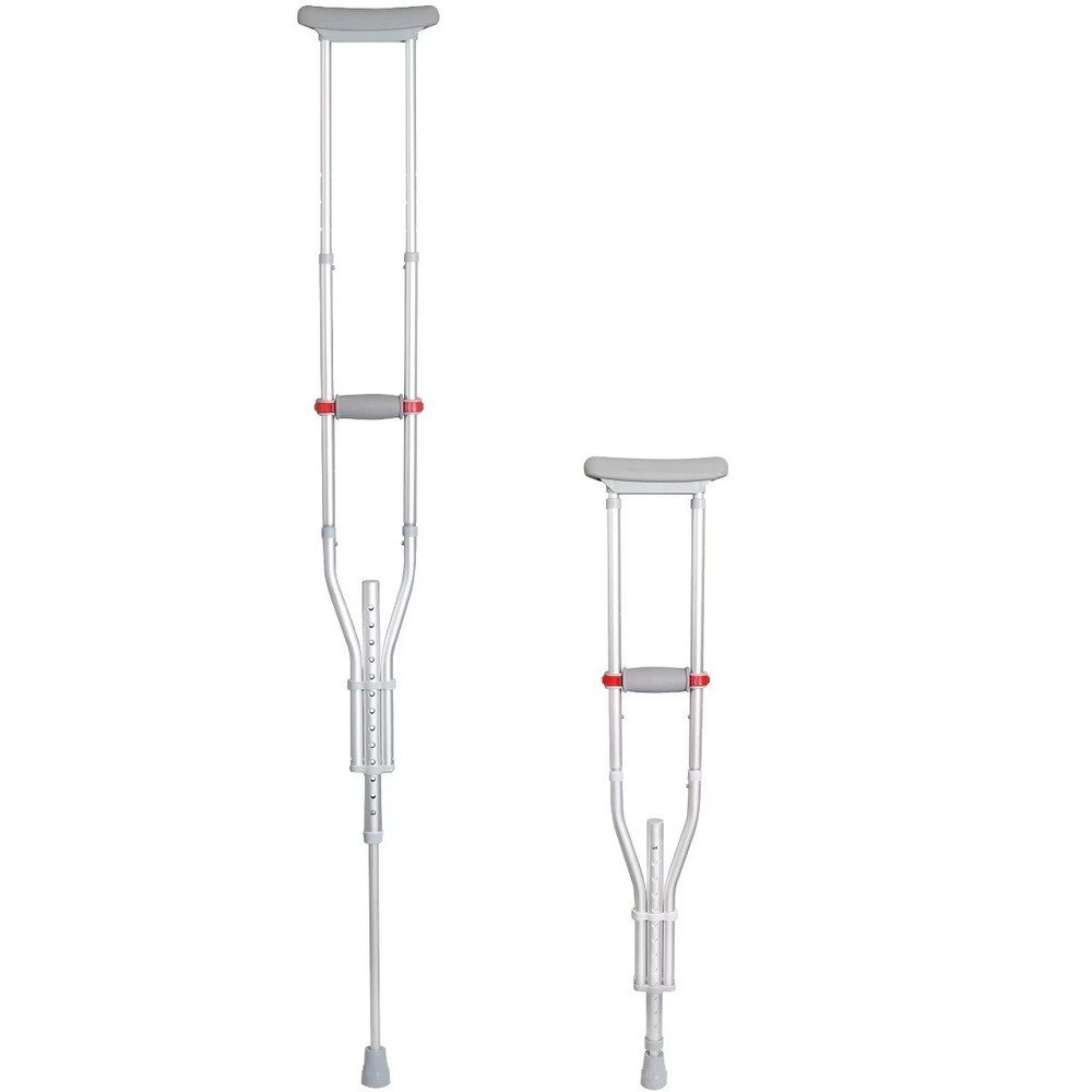 Medline Guardian Red Dot Aluminum Crutch