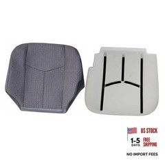 Dark Gray 69C Driver Side Bottom Cloth Front Seat 2PCS Driver Bottom & Foam