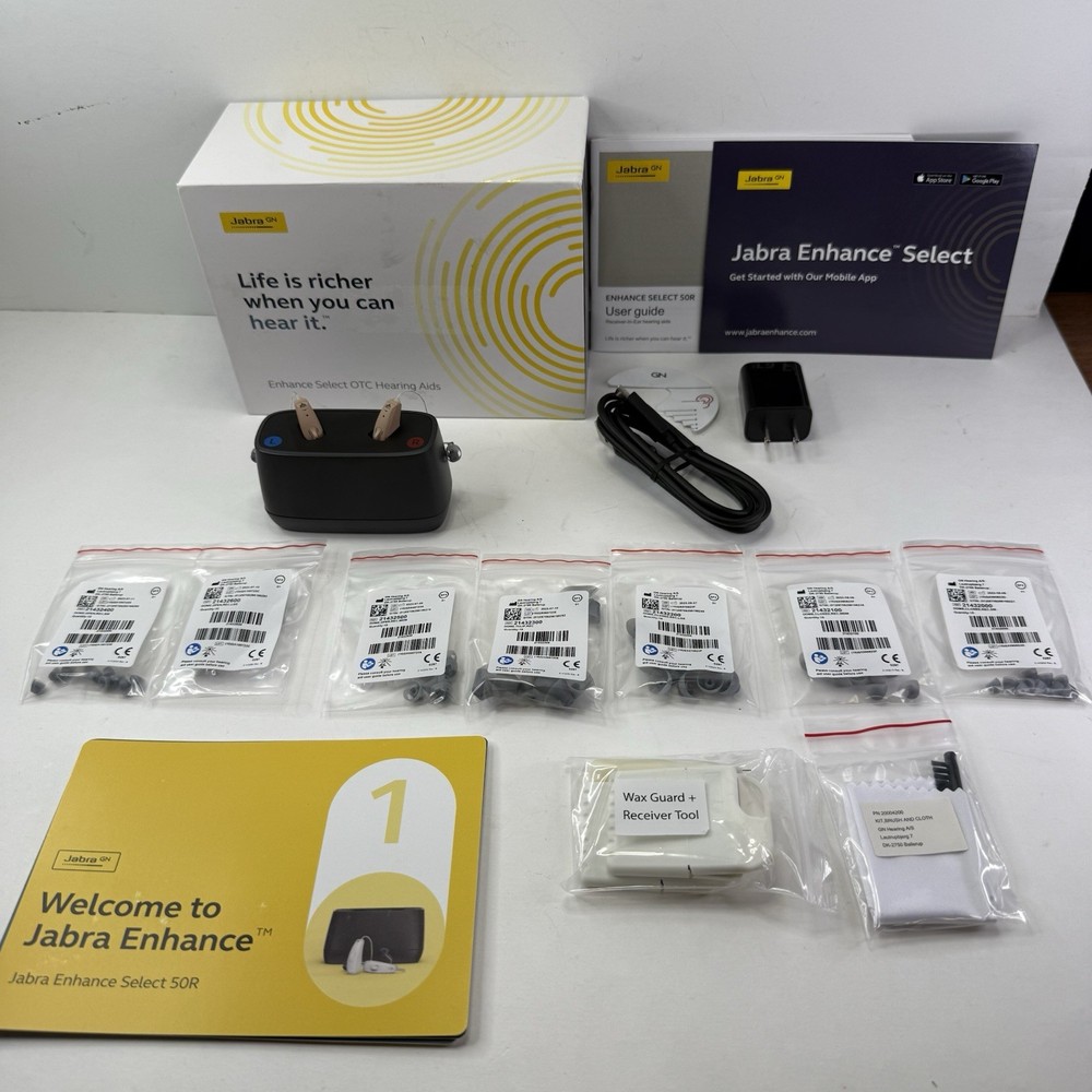 Jabra Enhance Select 50R OTC Hearing Aid-FOR PARTS-READ Description