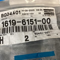 Atlas Copco BGO04A01 (1619-6151-00) Rings Set of 2 (LPW122B)
