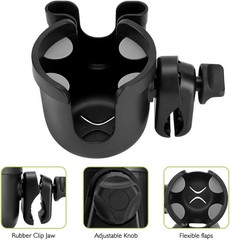 Walker Cup Holder with Hook Set, Wheelchair Cup Holder, Stroller Cup Holder, Uni