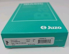 Juzo Basic Open Toe Thigh High Silicone Dots 20-30mmHg (Black) Size: III (3)