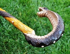 COBRA Hand Carvin Canes Walking Sticks Wooden Unique Handmade Cane Vintage Gift