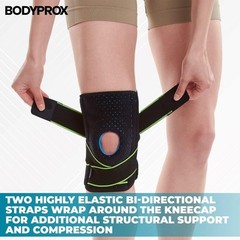 Adjustable Knee Brace with Hook and Loop Closure for Comfort & Stability