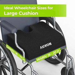 20x16x4 Inch Memory Foam Wheelchair Cushion for Sciatica & Back Pain Relief