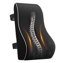 Memory Foam Lumbar Support Pillow Seat Cushion (16.9″ / 43cm)