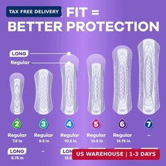 Always Discreet Adult Incontinence Pads for Women, Drier, 4 Drop Long Length, Mo