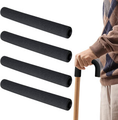 4 Pcs Curved Handle Cane Grip Replacement for Standard Handle Canes