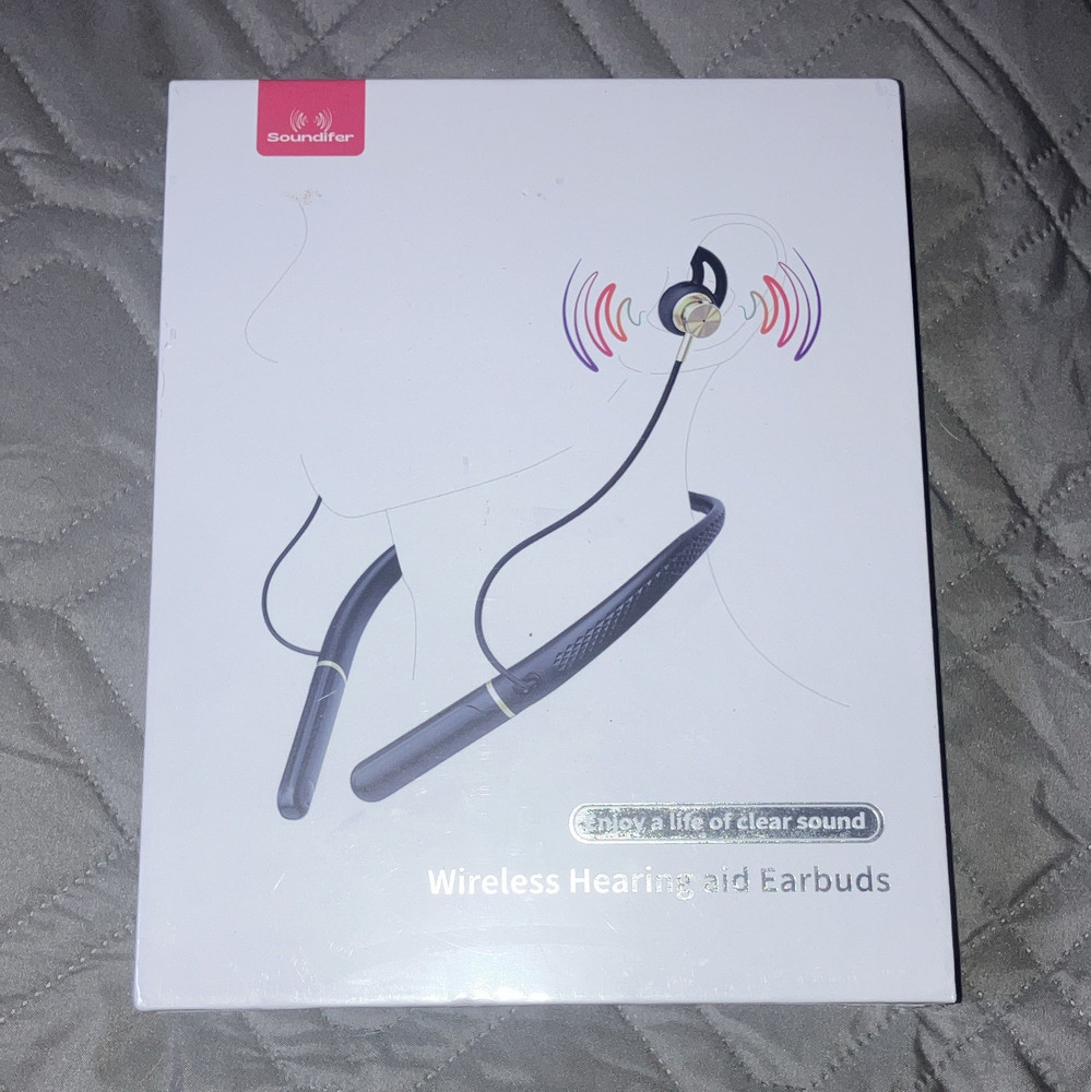 Soundlifer Rechargeable BTE Hearing Aid for Both Ears, Black, CE/RoHS