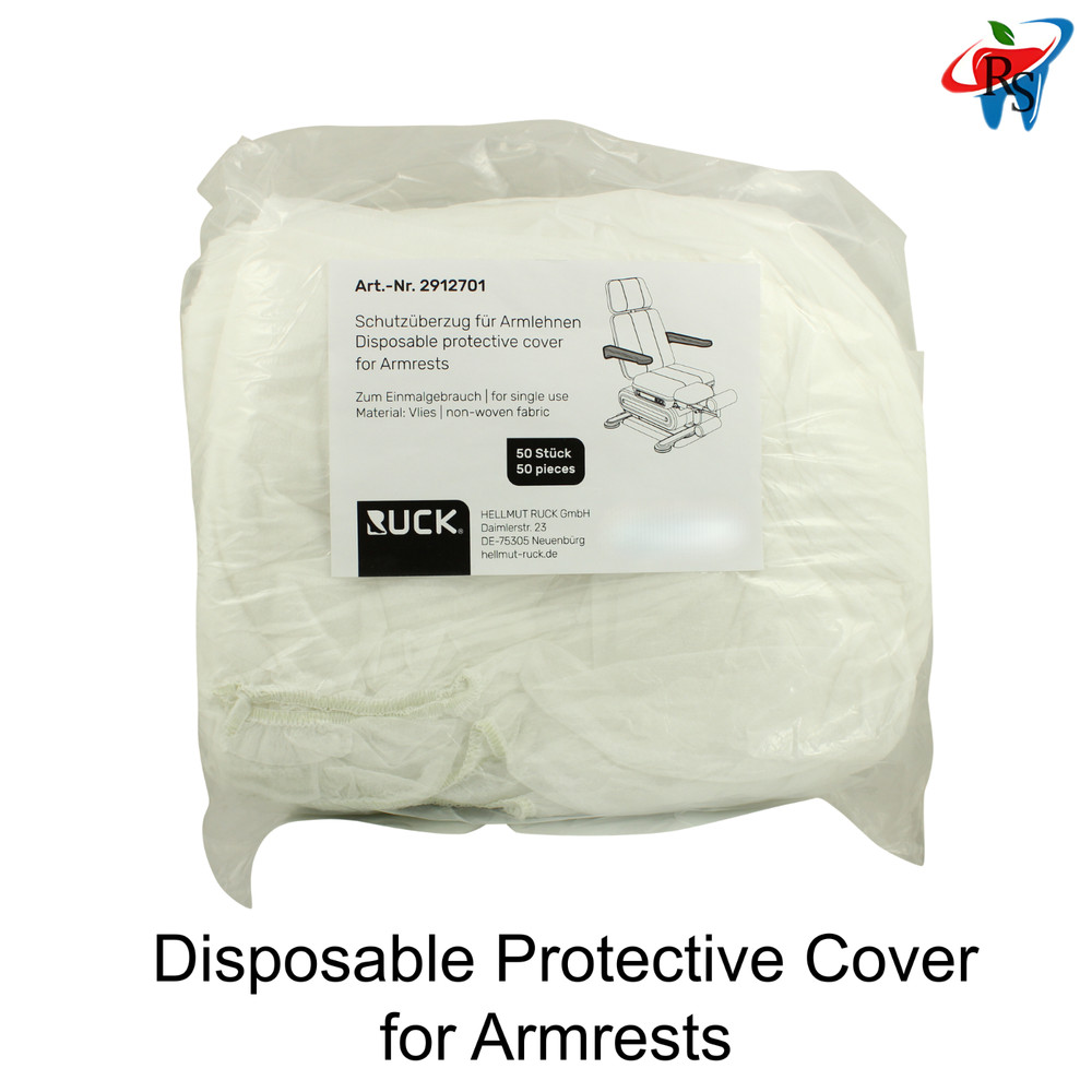 Armrest Protective Disposable White Covers 50pcs Breathable Non-Woven Exact Fit