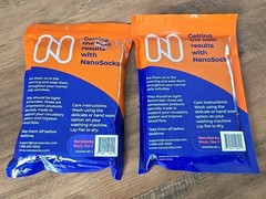 NanoSocks NANOMX-BK-3 (2 Packages) Compression Nano Weave Toeless Socks Size 3