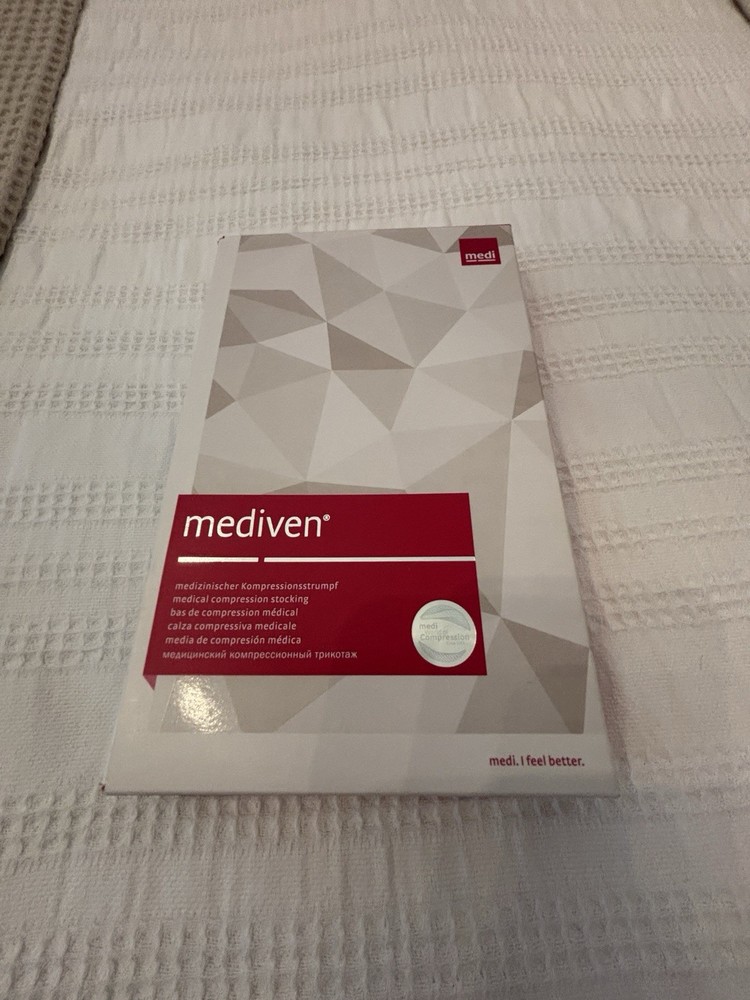 Mediven Plus Women Compression Stockings Open Toe Caramel 20-30 Petite 56cm