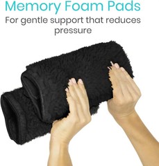 Vive Wheelchair Armrest Pads (2 PCS) – Memory Foam Sheepskin Cushion Accessories