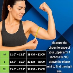 2 Pack Elbow Compression Sleeves for Pain Relief – Tennis, Golf, Weightlifting S
