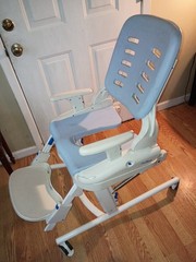 Rifton HTS Z130 Large Mobile Shower Chair for Special Needs 250lbs Weight Cap