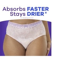 ALWAYS 2 Packages Discreet Incontinence Underwear for Women XL, 17 Counts each.