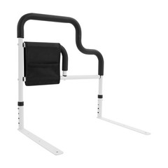 Bedside Armrest Adjustable Height Heavy Duty Steel Bed Rail For Elderly Safety