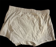 ShieldEase Washable Incontinence Underwear For Men L Burgundy Gray