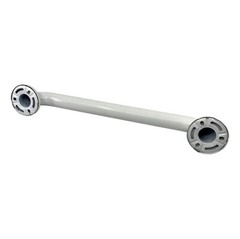 White Powder Coated Steel Grab Bar for Bath and Shower Safety 18 Inches WF447