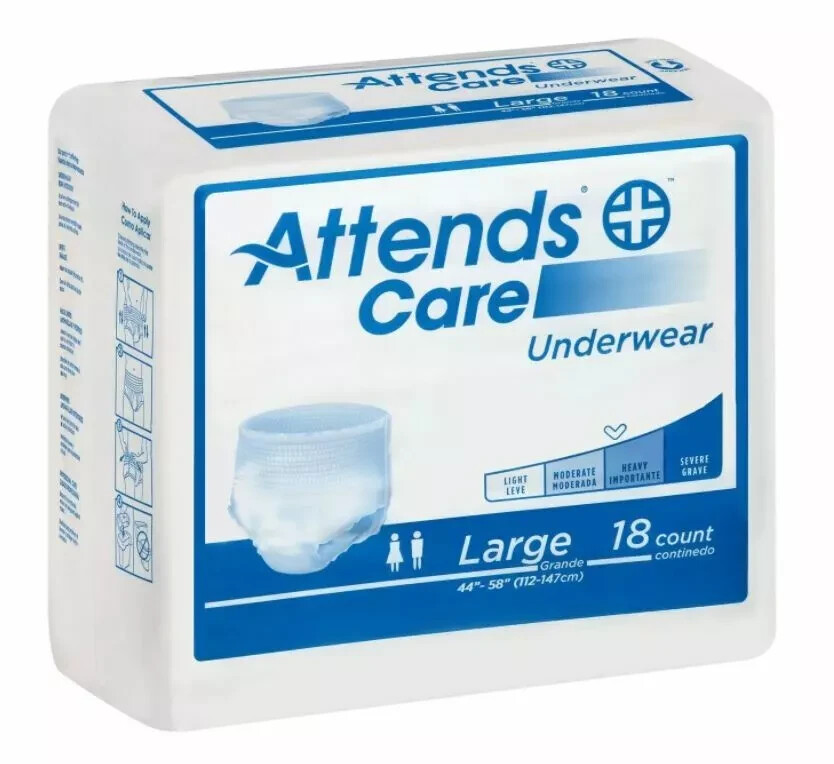 Attends Care Underwear Large 1 pack, 18 count, APV30